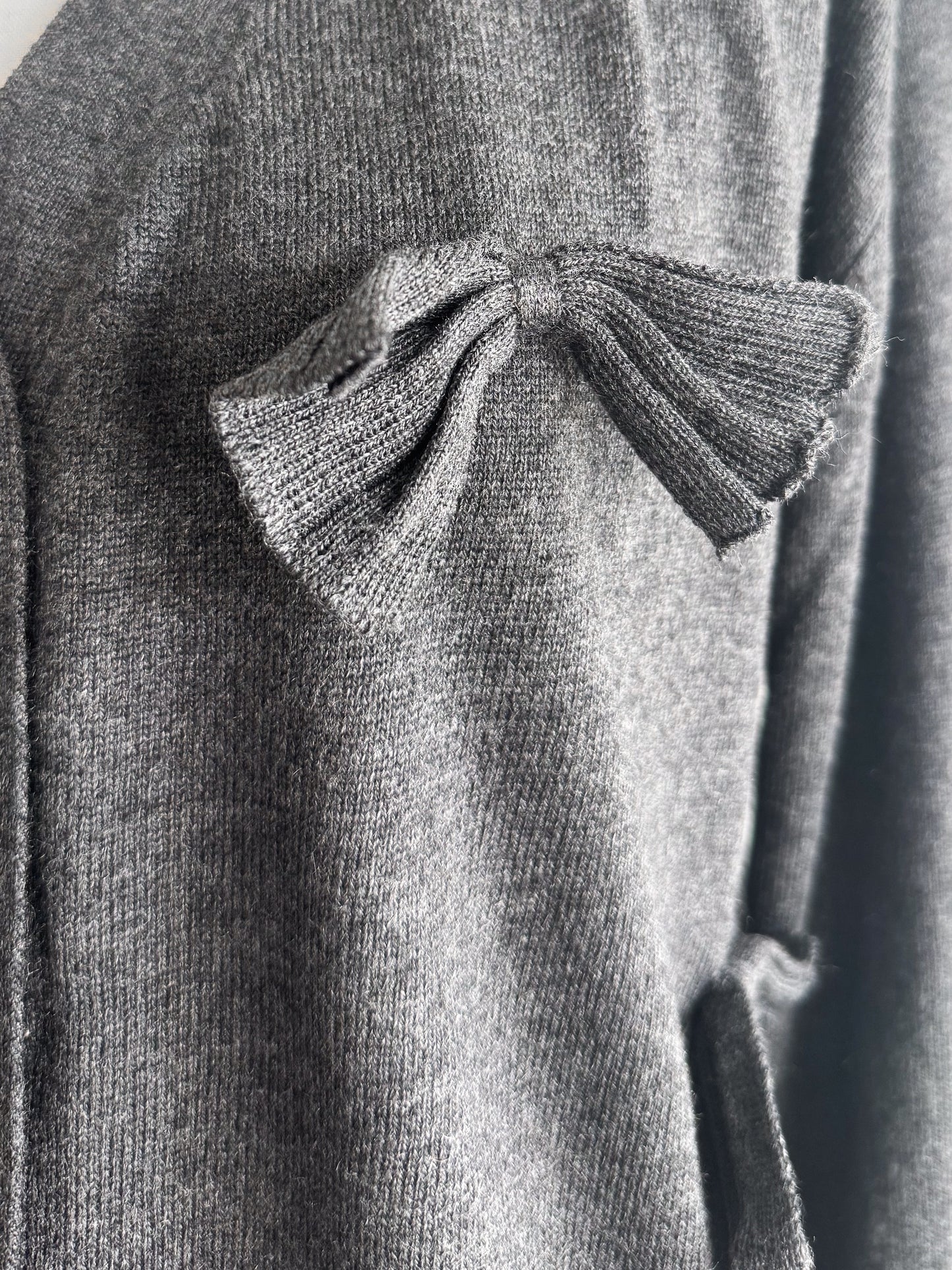 リボンカーディガン