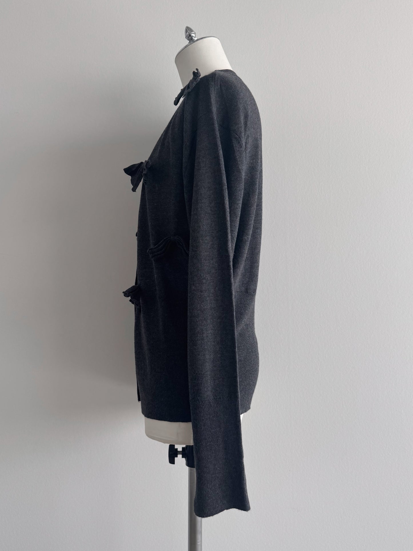 リボンカーディガン