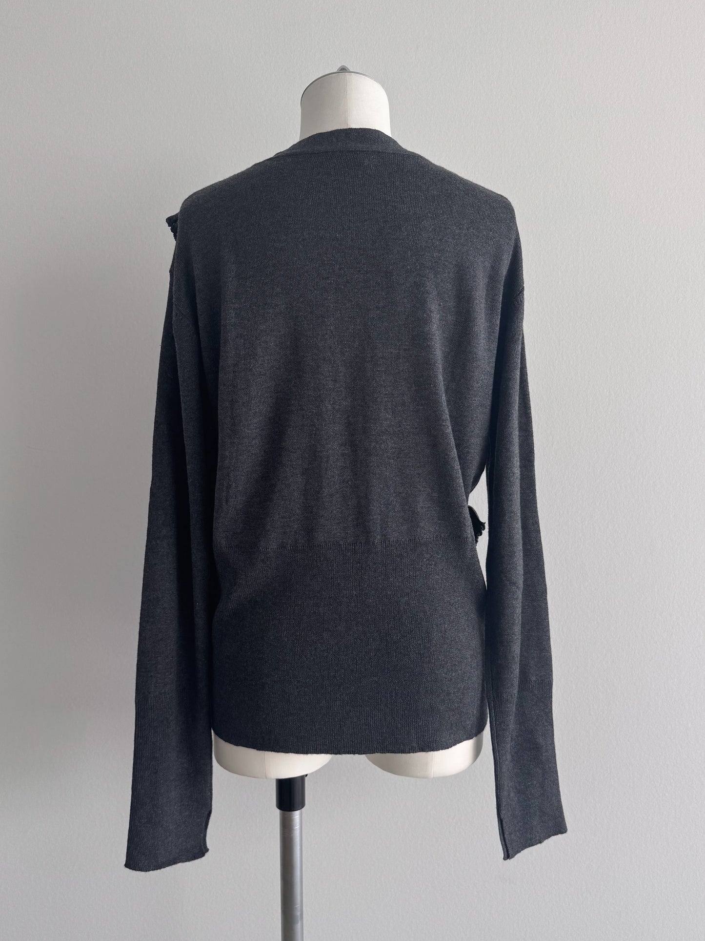 リボンカーディガン