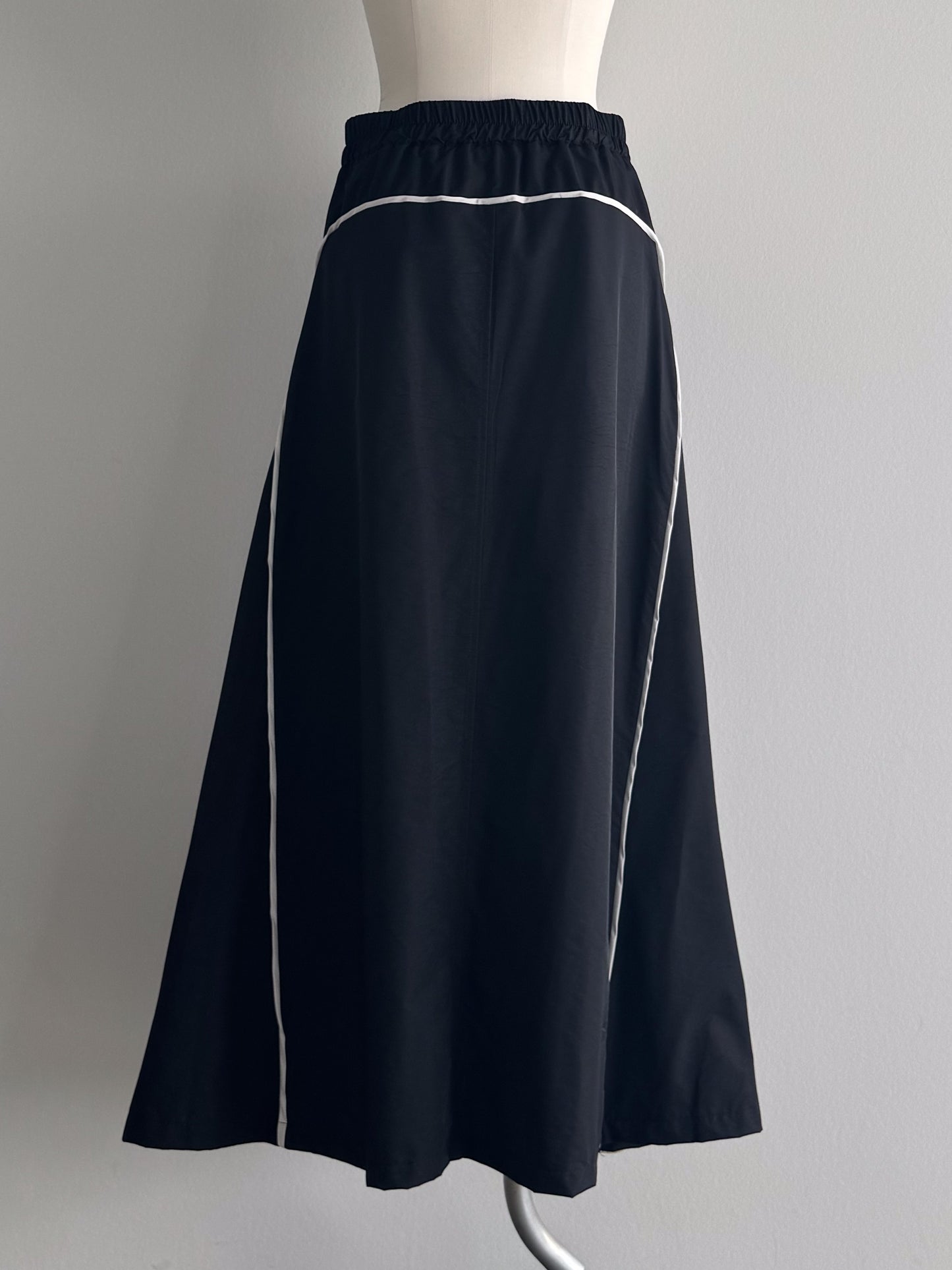 eru　カラーブロッキングデニムスカート