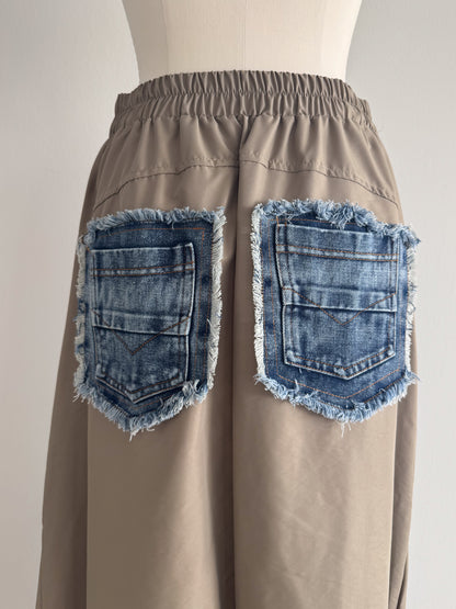 eru　スポーティラインデニムスカート