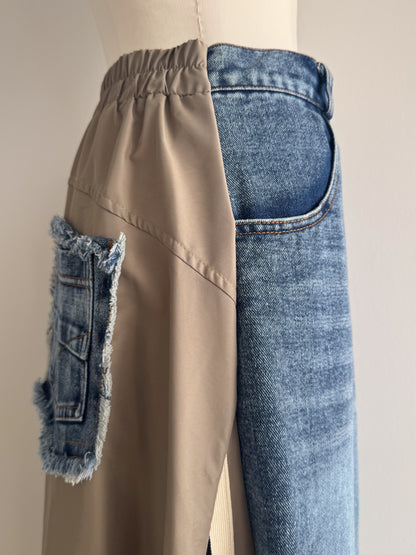 eru　スポーティラインデニムスカート