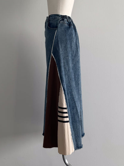 eru　スポーティラインデニムスカート