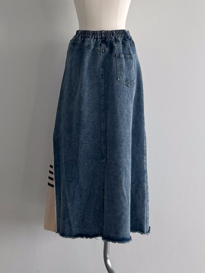 eru　スポーティラインデニムスカート