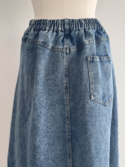 eru　スポーティラインデニムスカート