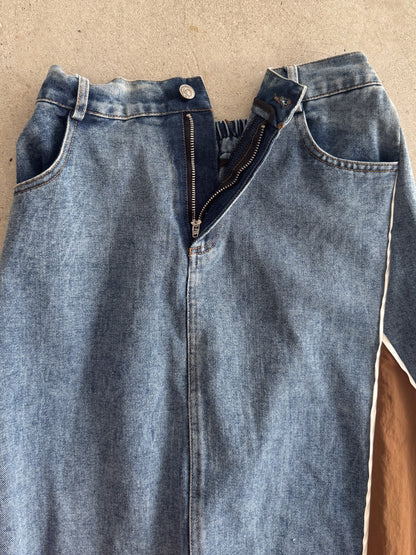 eru　スポーティラインデニムスカート