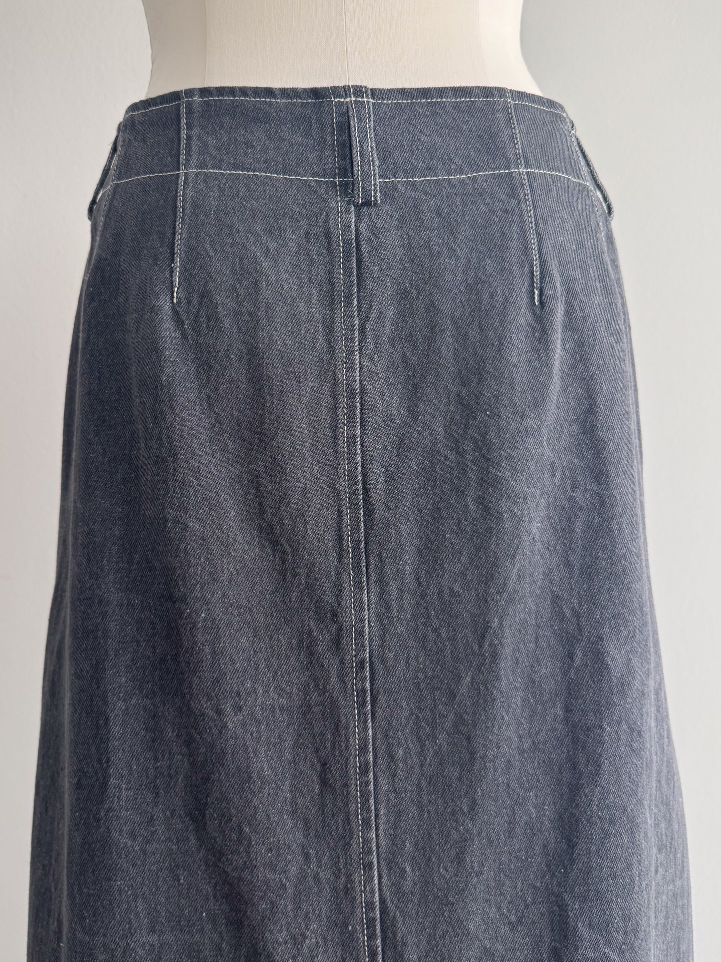 eru　ドッキングデニムスカート