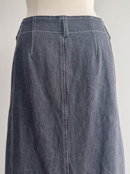 eru　ドッキングデニムスカート