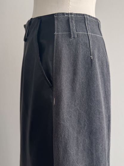 eru　ドッキングデニムスカート