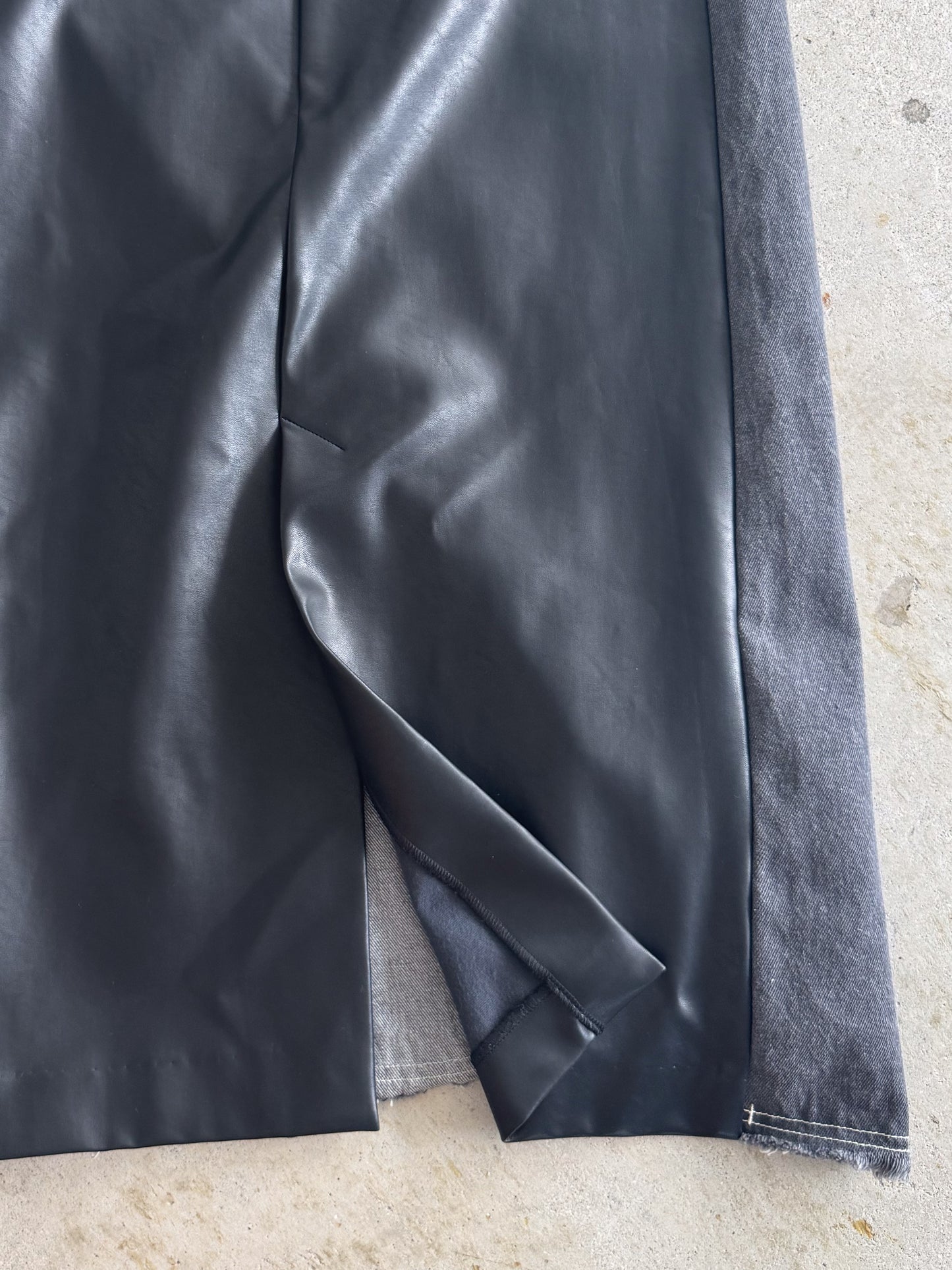 eru　ドッキングデニムスカート