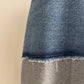 eru　ウェストデニム裏毛ドッキングスカート