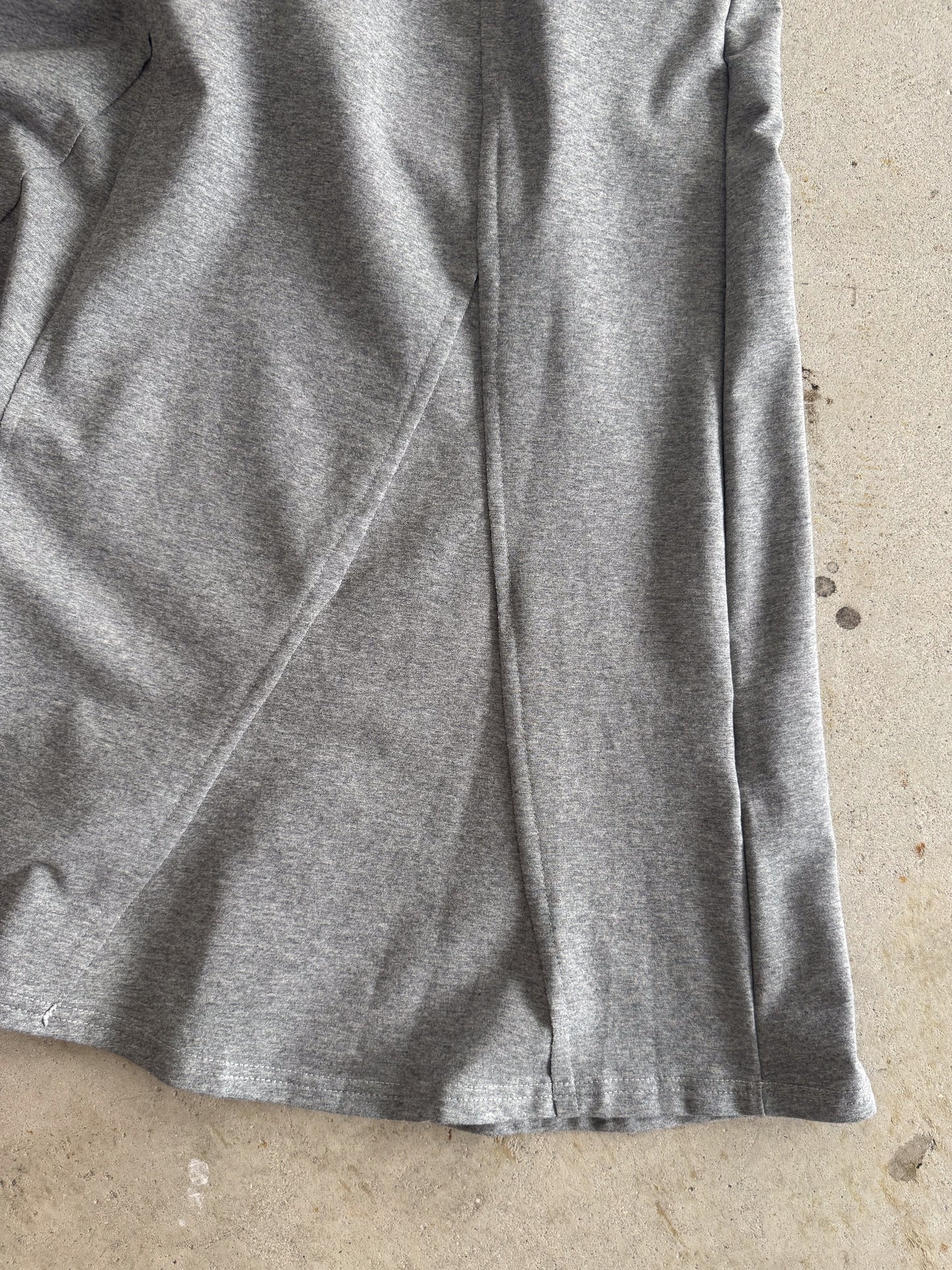 eru　ウェストデニム裏毛ドッキングスカート