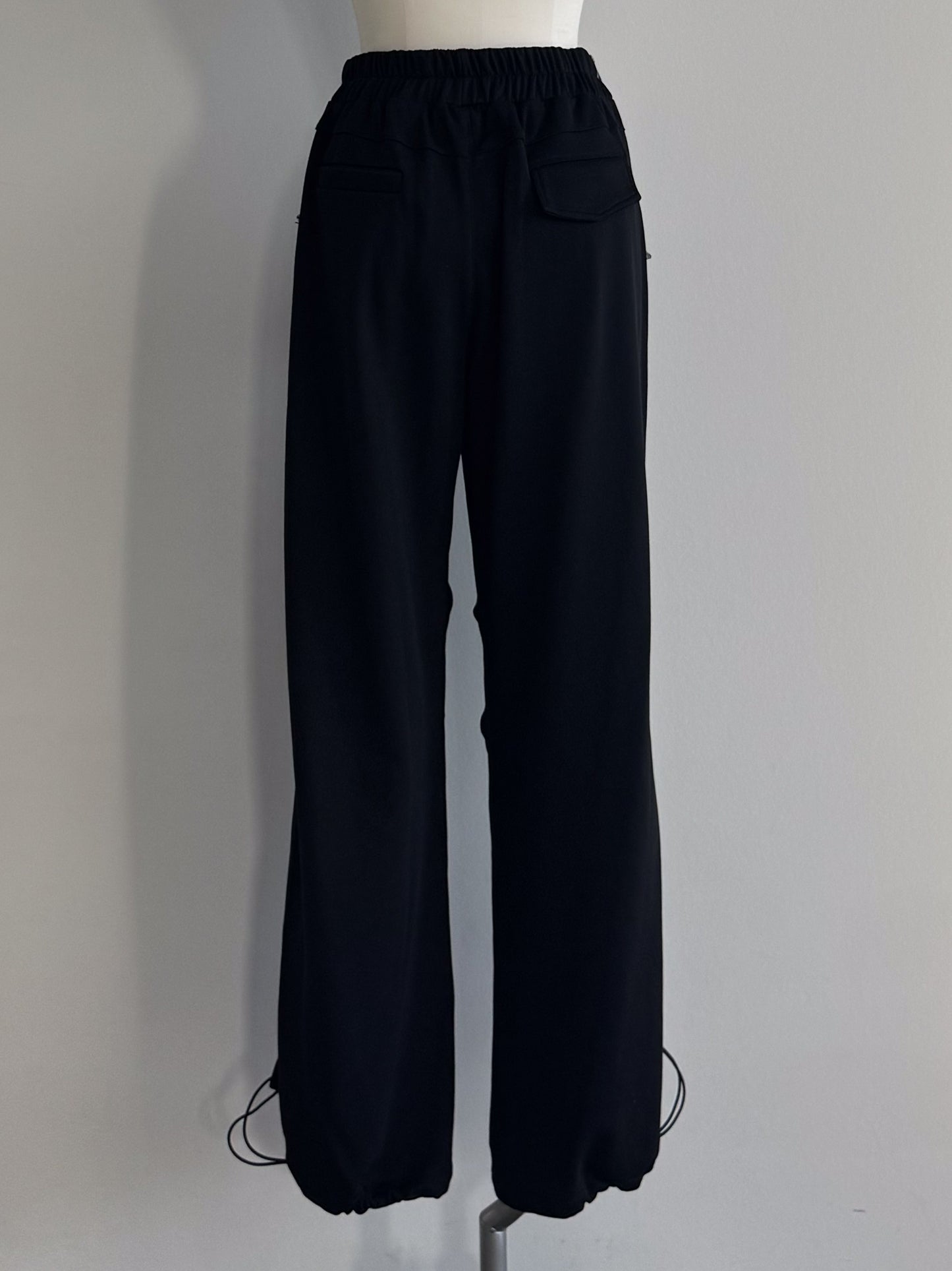 eru　ウエストデニム切り替え裏毛パンツ