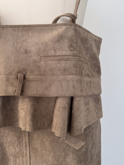 スエードキャミワンピース