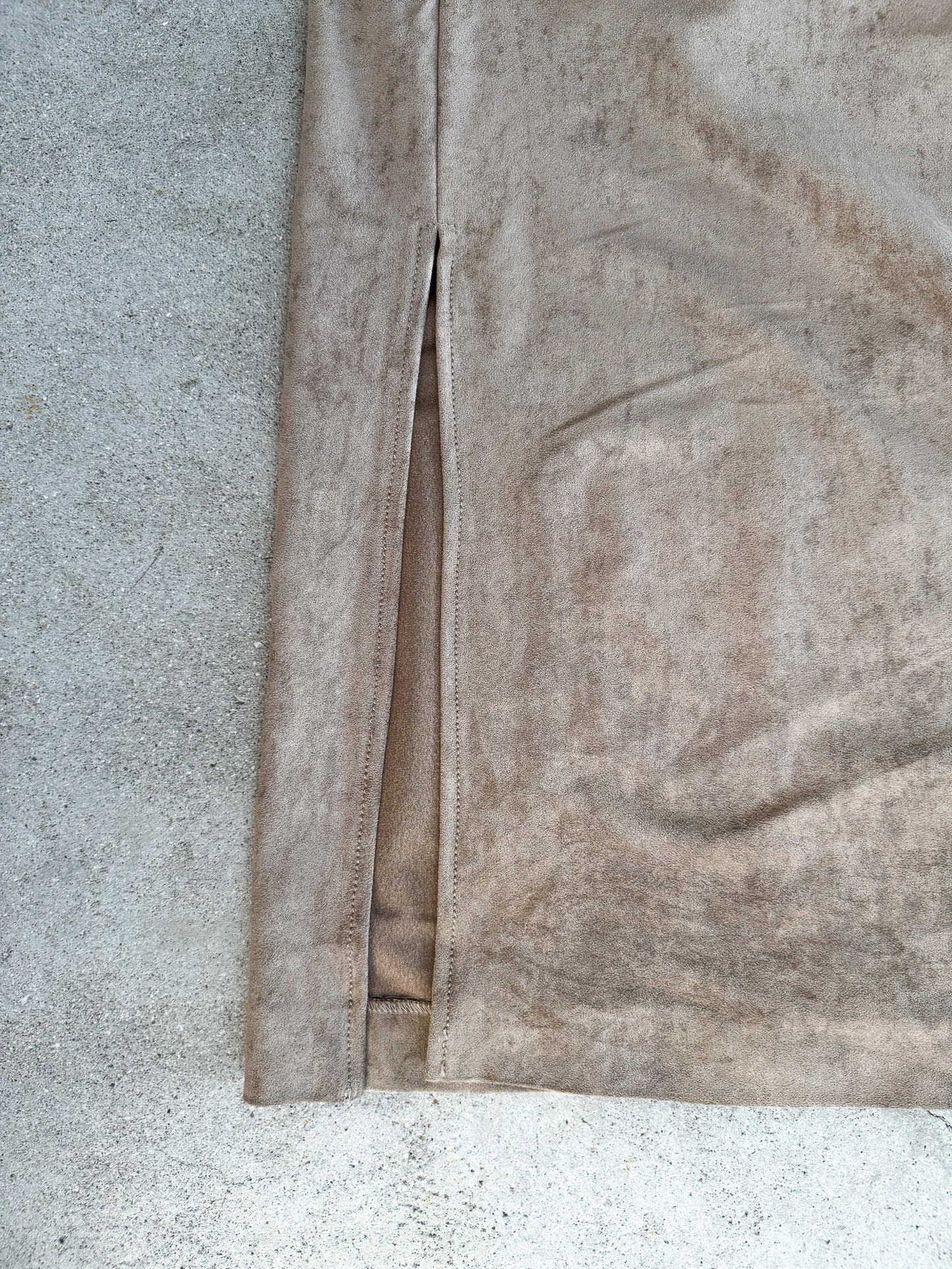 スエードキャミワンピース