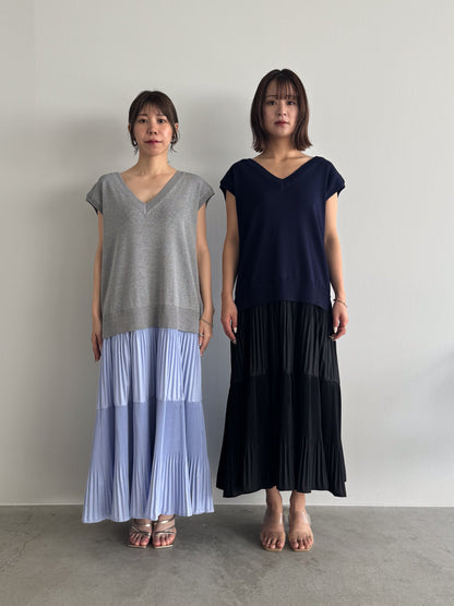 ニットドッキングワンピース