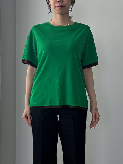 レイヤードニットTシャツ