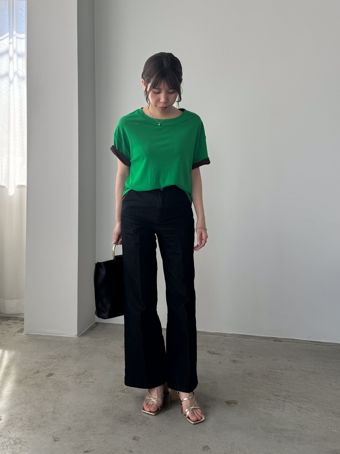 レイヤードニットTシャツ