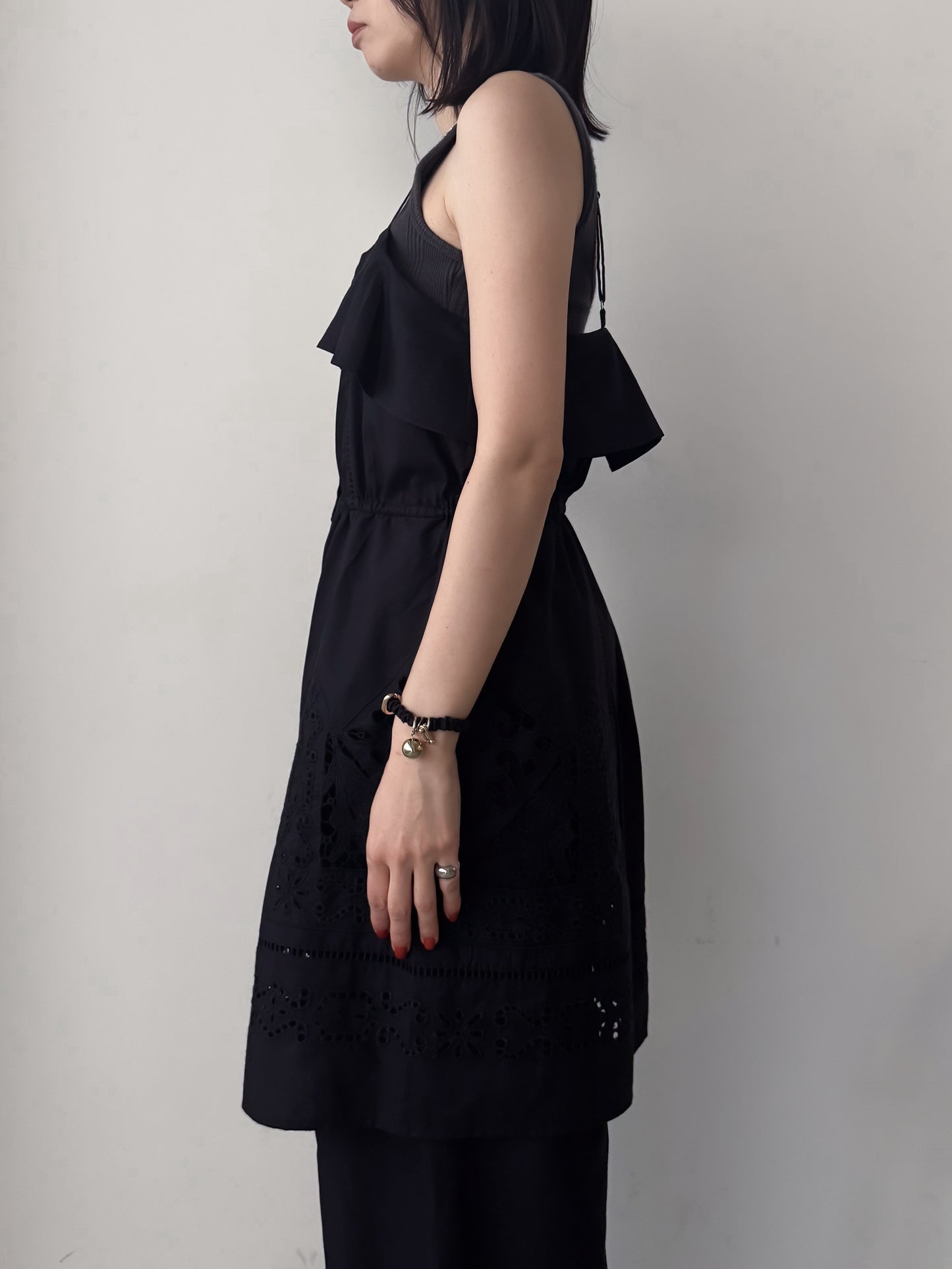 Pqran　【オリジナル図案】カットワーク刺繍ワンピース