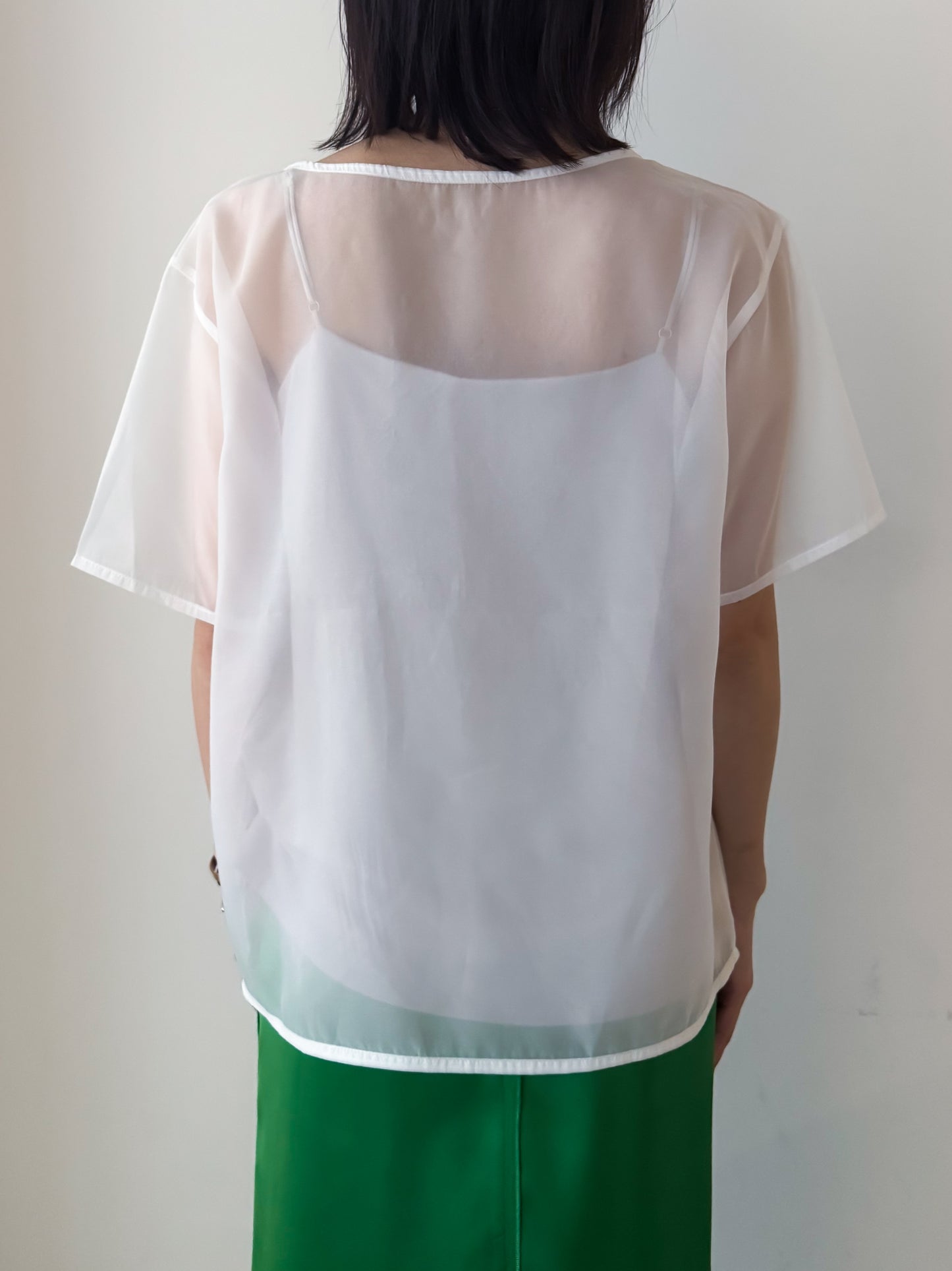 eru　【オリジナル図案】CAT 刺繍シアーTシャツ