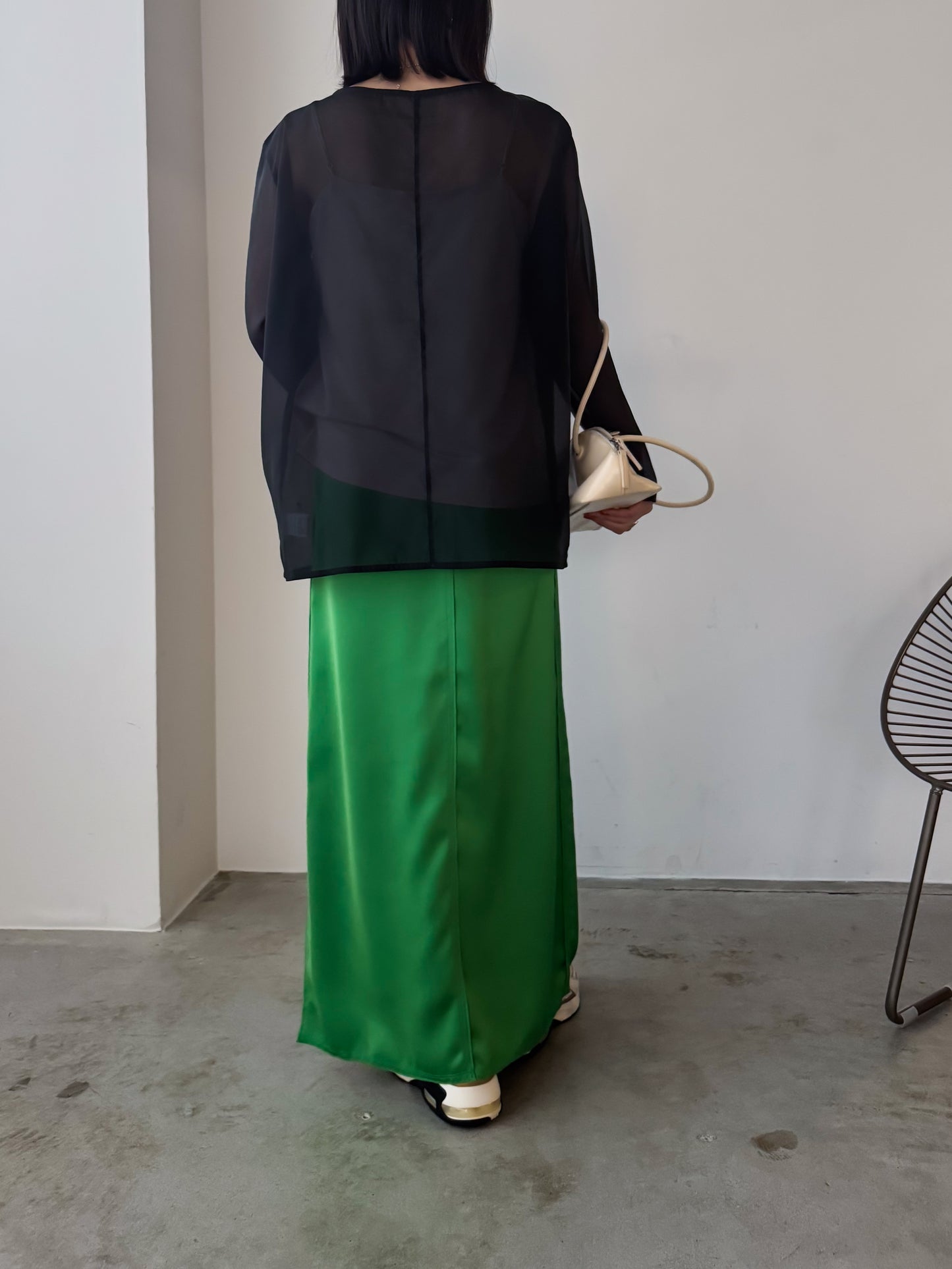 eru　【オリジナル図案】CAT 刺繍レイヤードロングスリーブTシャツ