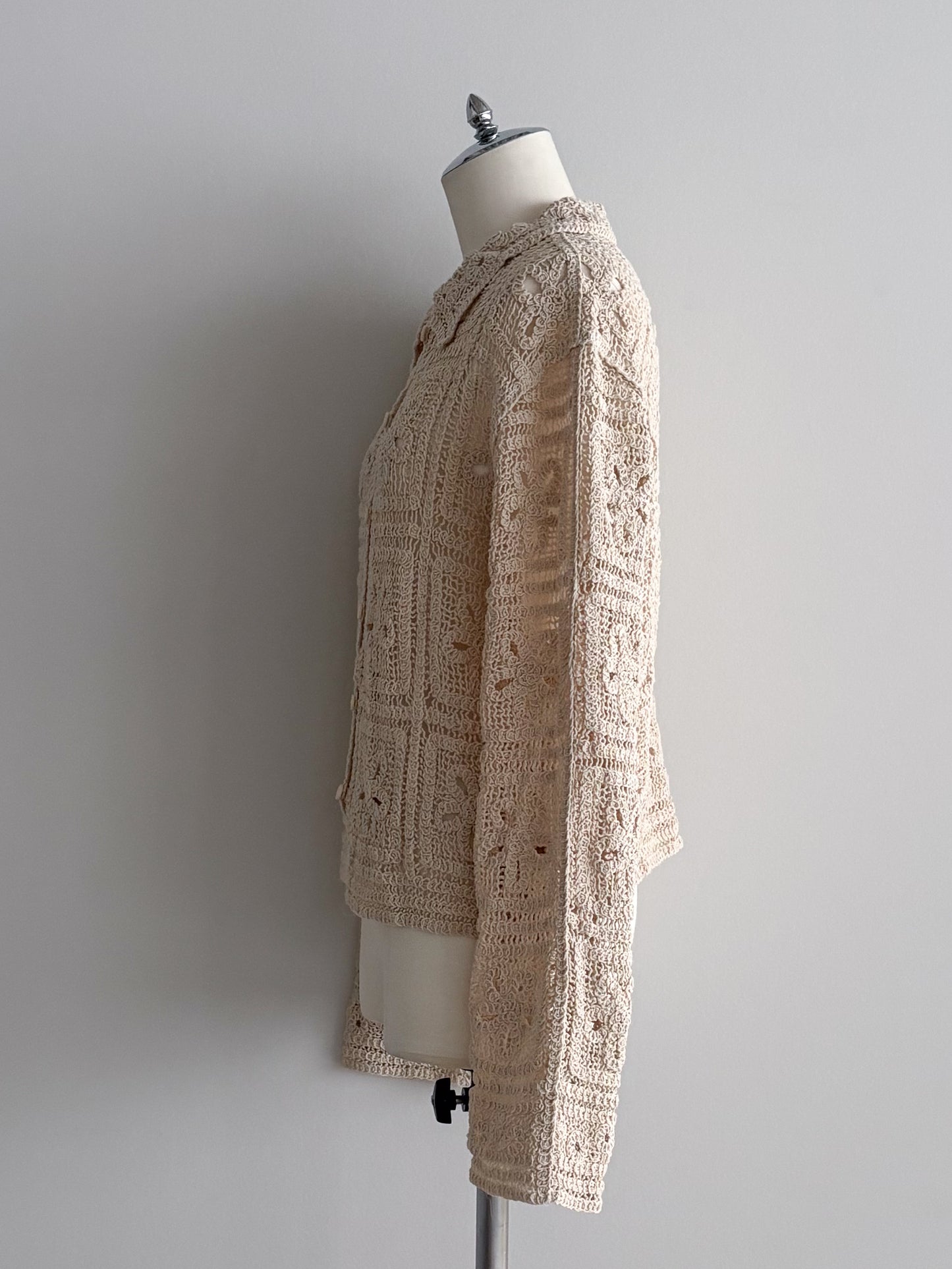 eru  レース編みカーディガン