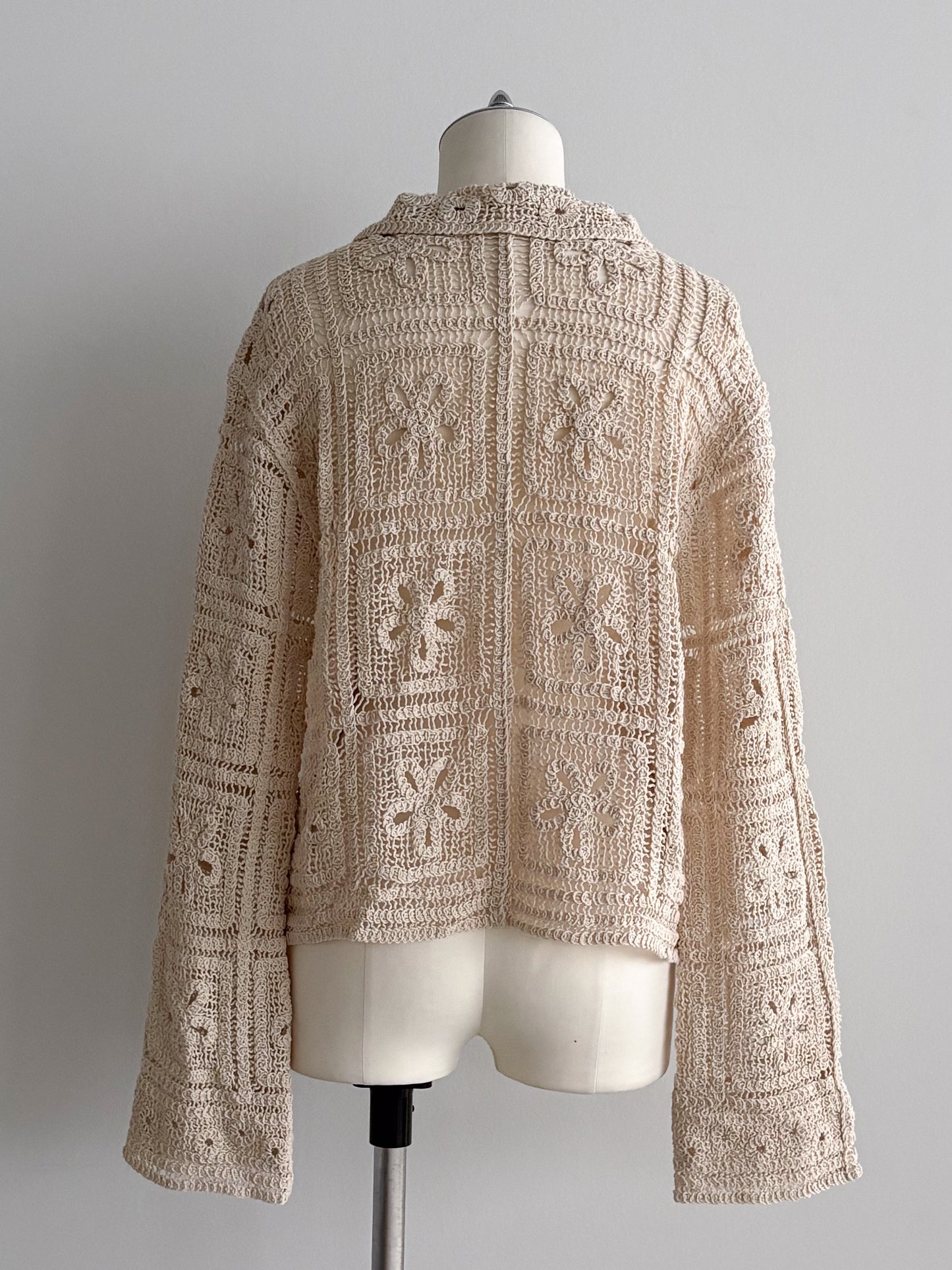 eru  レース編みカーディガン