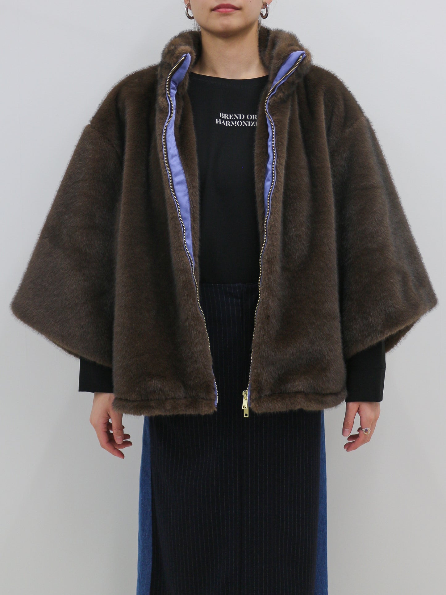 Pqran　ミンクライクファーブルゾン