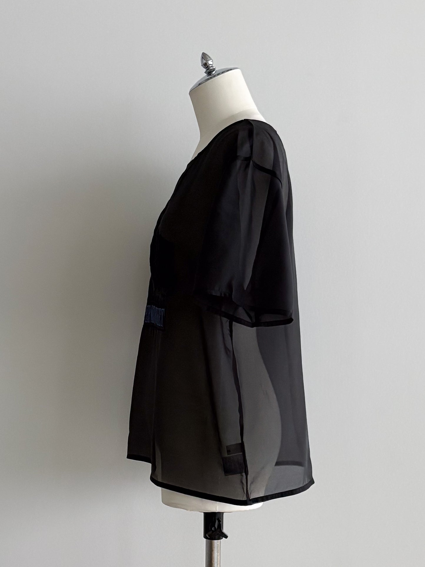 eru　【オリジナル図案】CAT 刺繍シアーTシャツ