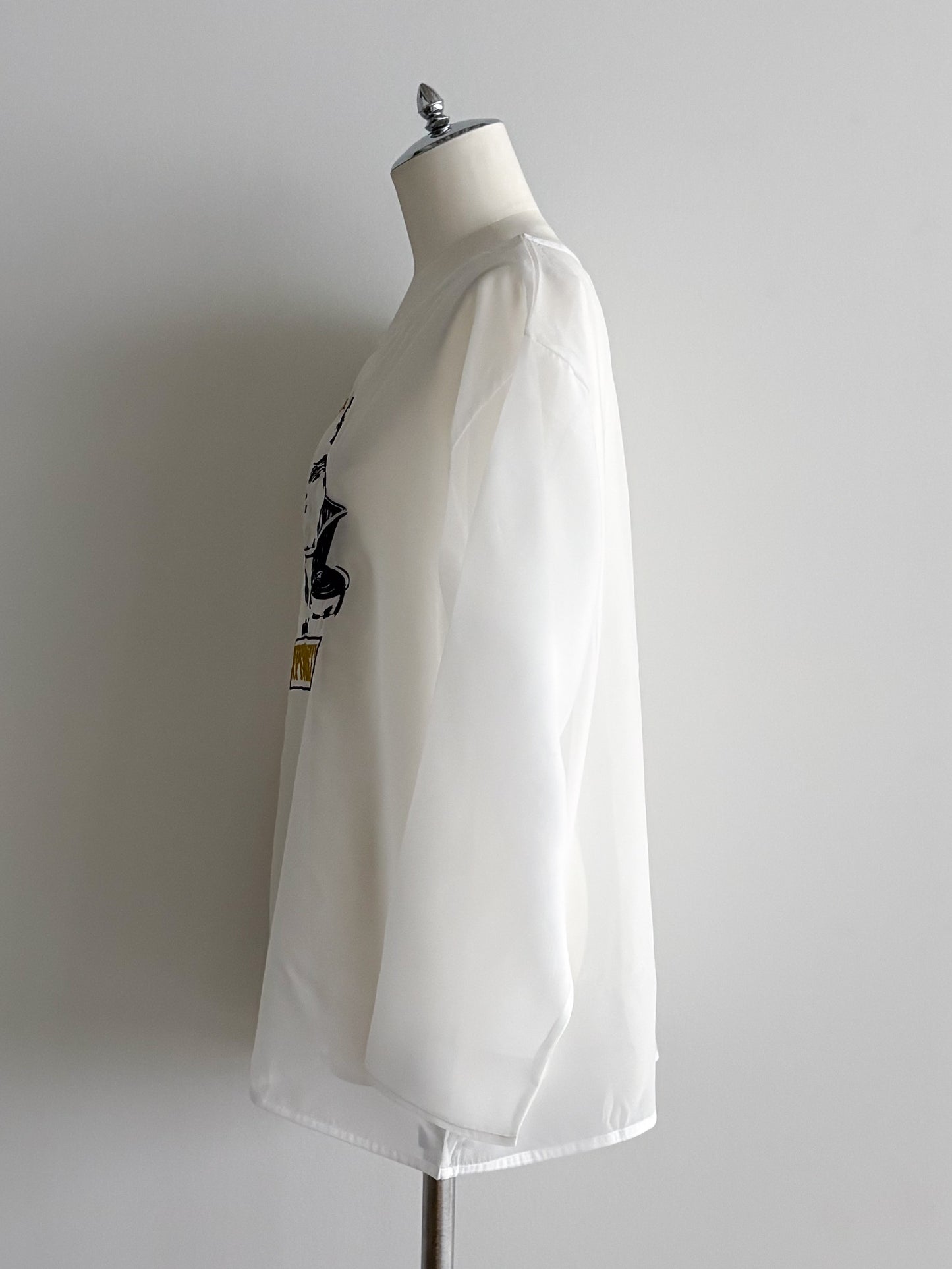 eru　【オリジナル図案】CAT 刺繍レイヤードロングスリーブTシャツ