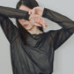 Pqran　シアーTシャツ