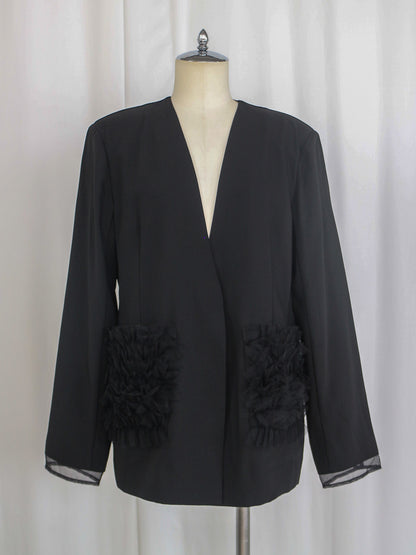 ポケットフリルジャケット