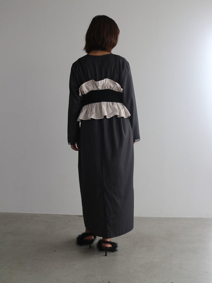 タフタ×ニットビスチェ