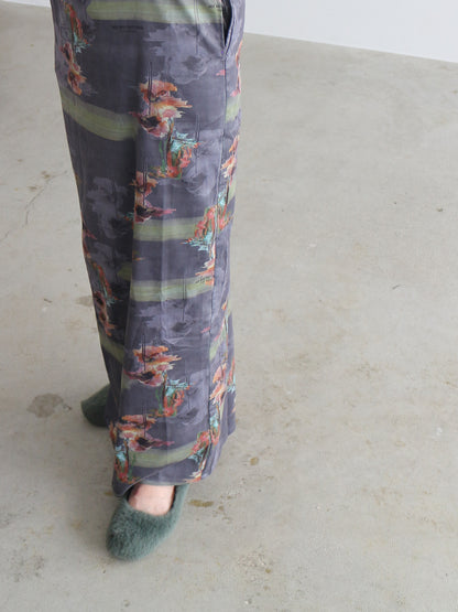 フラワープリントキャミワンピース