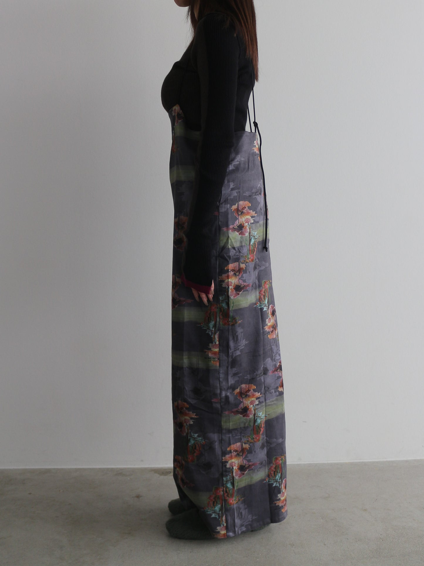 フラワープリントキャミワンピース