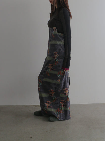 フラワープリントキャミワンピース