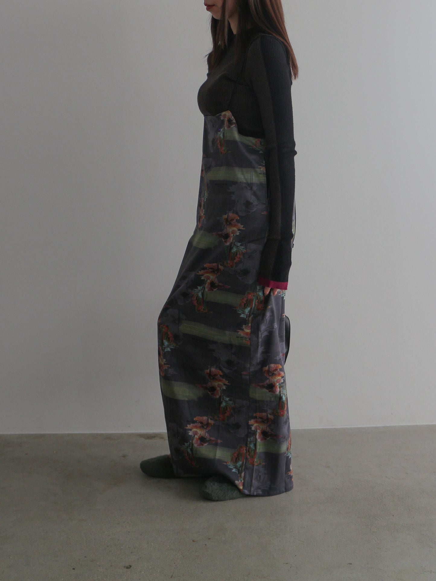 2WAY配色タートルネック