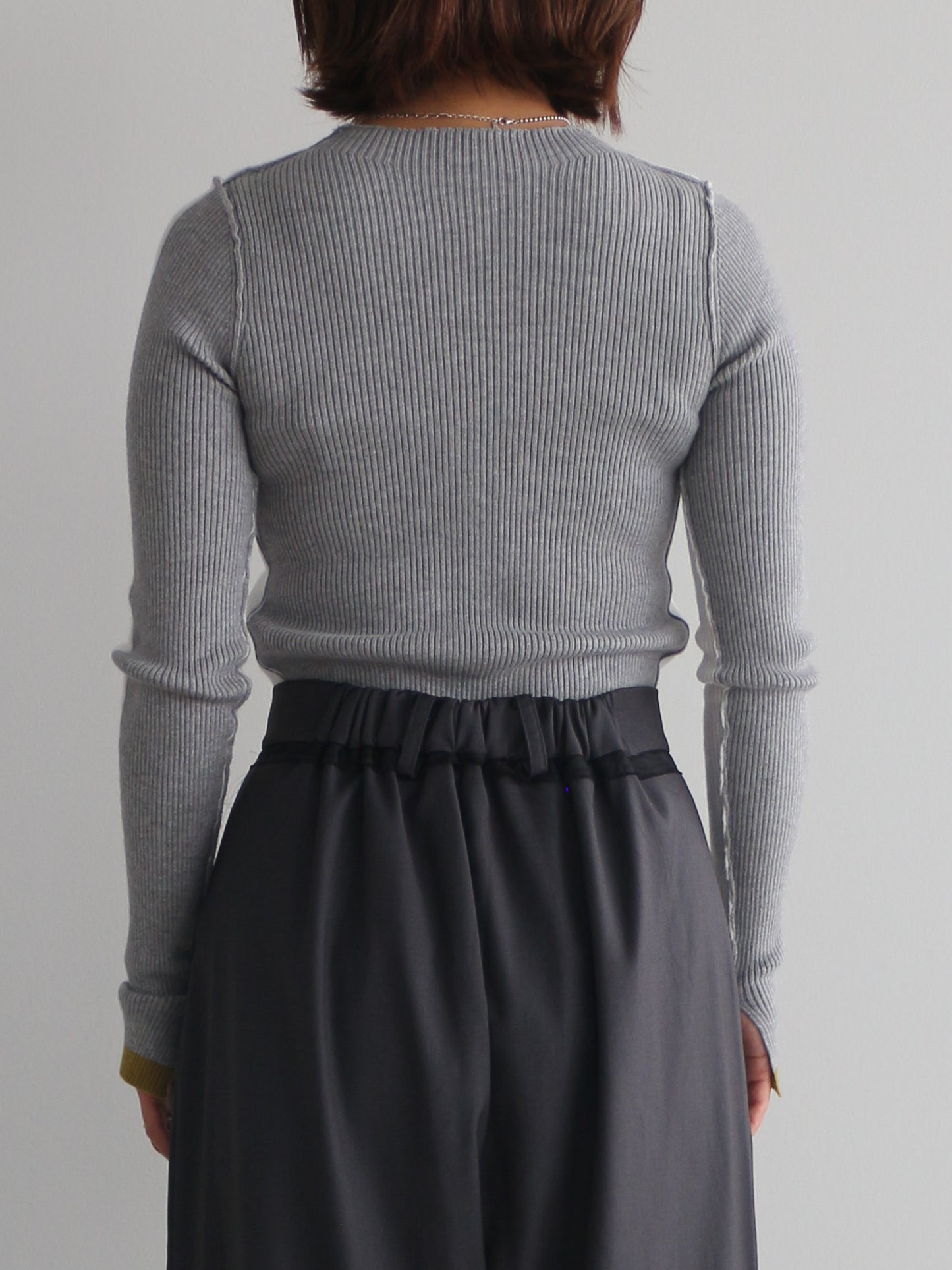 2WAY配色タートルネック