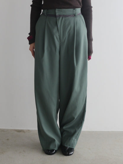 フロントアシメパンツ