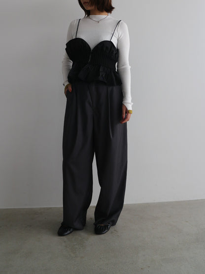 2WAY配色タートルネック