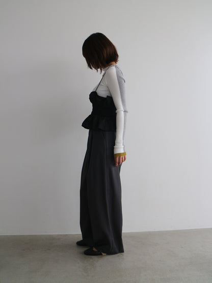 タフタ×ニットビスチェ