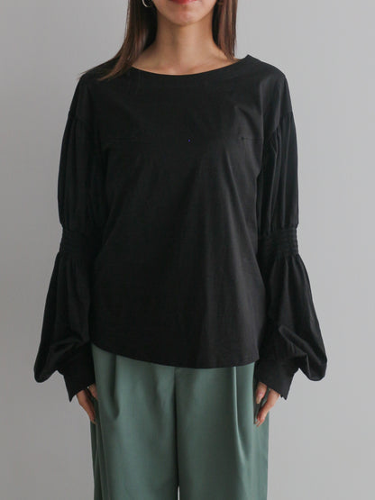 2WAYギャザースリーブT