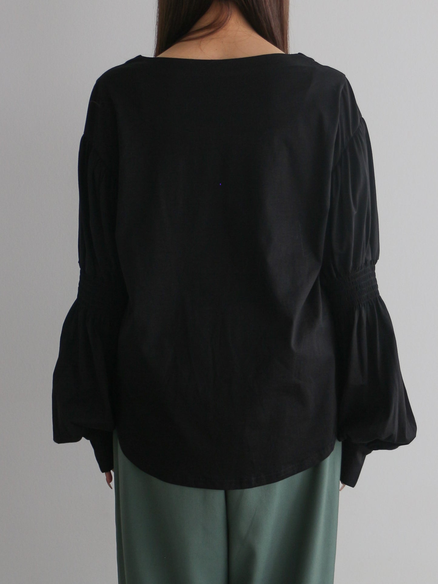 2WAYギャザースリーブT