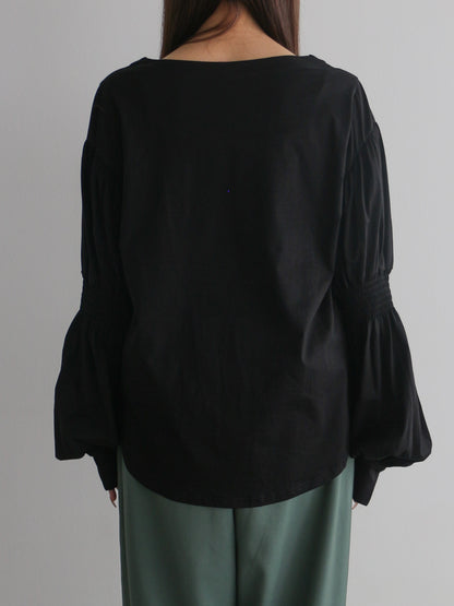 2WAYギャザースリーブT