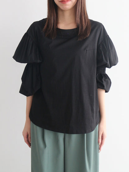 2WAYギャザースリーブT