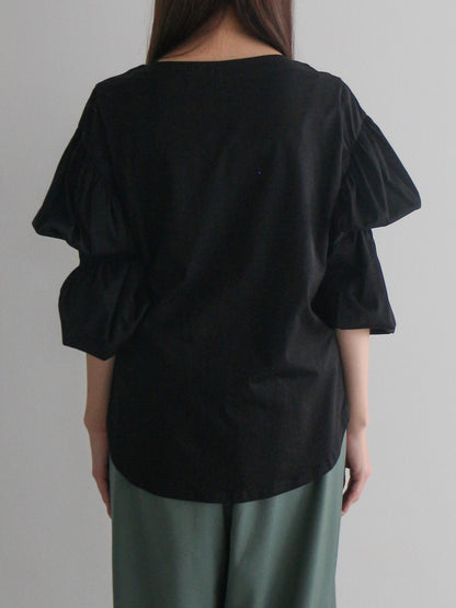 2WAYギャザースリーブT