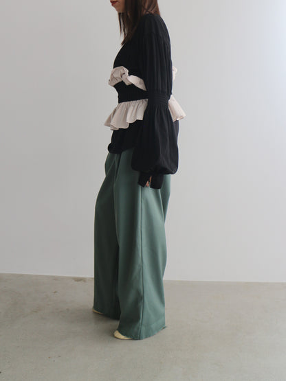 2WAYギャザースリーブT