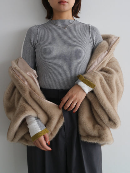 ミンクライクファーブルゾン