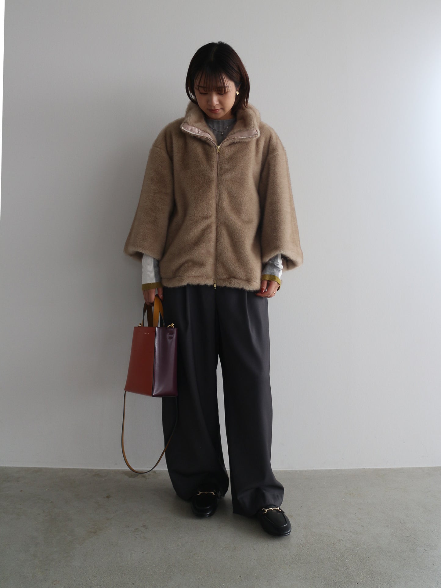 ミンクライクファーブルゾン