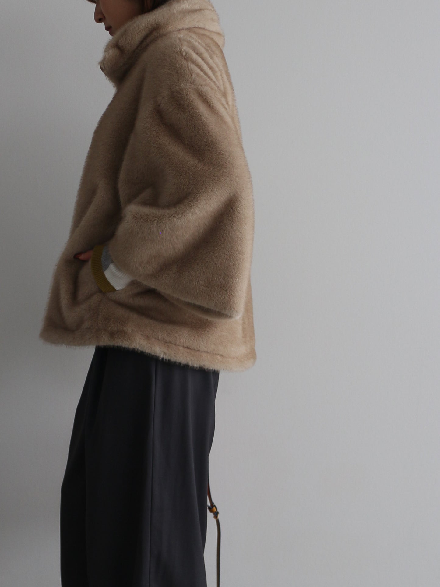 ミンクライクファーブルゾン